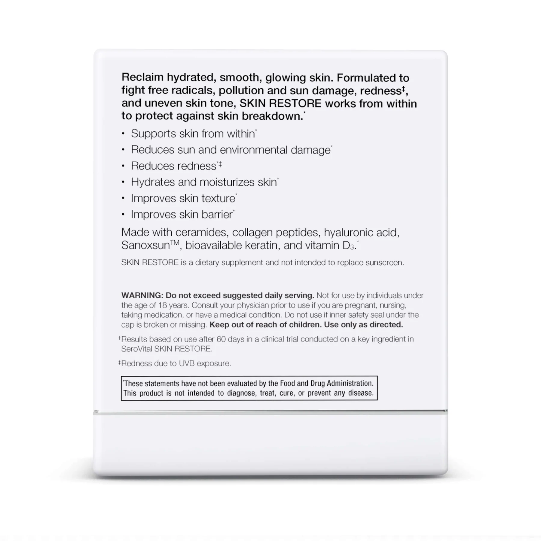 Serovital Skin Restore 60 Capsules 0 กก.