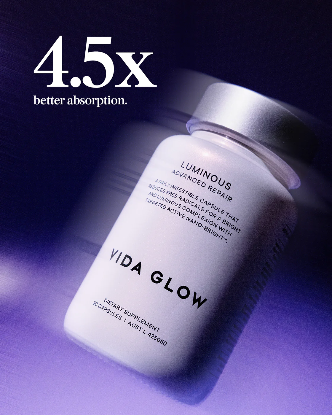 Vida Glow Advanced Repair Luminous Capsules 30 Capsules 0 กรัม