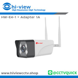 กล้องวงจรปิด HIVIEW IP รุ่น HW-E4-1 + Adapter 1A ความละเอียด 3 ล้านพิกเซล