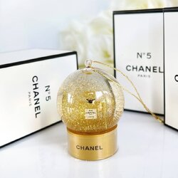 Chanel No5 Christmas Snowball Mini สีทอง แบบแขวน