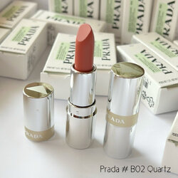 ลิปสติก Prada Monochrome Hyper Matte Lipstick 1.3g Mini # B02 Quartz