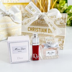 Miss Dior Parfum & Lip Gloss Miniature Set + ถุง Limited จิ๋ว