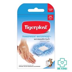 พลาสเตอร์ใส กันน้ำ 25x72 mm 10 แผ่น (WS) Tigerplast.