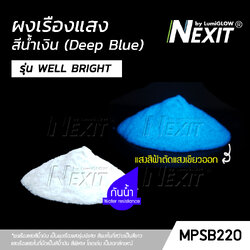 🔥 ใหม่ล่าสุด 🔥 ผงเรืองแสง รุ่น WELL BRIGHT_สีน้ำเงิน DEEP BLUE กันน้ำ (5-1000 กรัม) Nexit_MPSB220 เรืองแสงในที่มืด