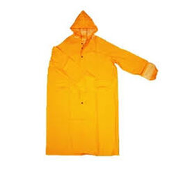 ชุดป้องกันสารเคมีพีวีซี3ชั้น สีเหลือง แบบชุดคลุม