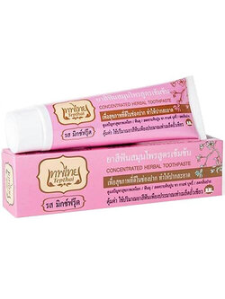 [เทพไทย] ยาสีฟันสมุนไพรสูตรเข้มข้น รสมิกซ์ฟรุ๊ต 70g.