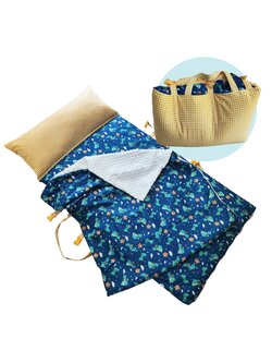 ที่นอนอนุบาลไส้กันน้ำ หมอนและที่นอนติดกัน ผ้าห่มแยก ถอดปลอกได้