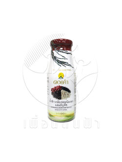 V07 ดอยคำ น้ำข้าวกล้องหอมนิลงอกผสมธัญพืช (ขวดแก้ว) 250ml. "เจ"