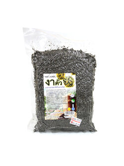 502 [บ้านไทยทิพย์] งาดำคั่วป่น 400g. "เจ"