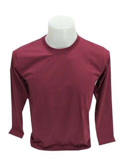 เสื้อยืดแขนยาวสีเลือดหมู SUPER COTTON