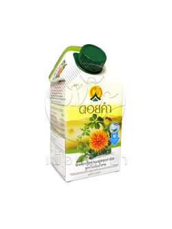 E38 도이캄 홍화수와 홍화수 설탕이 첨가되지 않은 포뮬러, 크기 500ml.