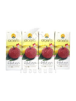 E59 ดอยคำ น้ำลิ้นจี่ ๙๘% พร้อมดื่ม 200ml. (แพ็ค4กล่อง)"เจ"