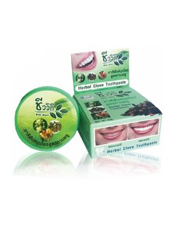 J02 [ชีววิถี] ยาสีฟันสมุนไพร สูตรกานพลู (แบบตลับ) 25g.