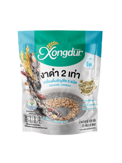 805 [ซองเดอร์] เครื่องดื่มธัญญาหาร งาดำรสจืด ยกแพ็ค (125กรัม x 6ห่อ) "เจ"