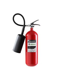 ถังดับเพลิงสีแดง ชนิดก๊าซคาร์บอนไดออกไซด์ (CO2) ขนาด 5 ปอนด์ ยี่ห้อ Fireman