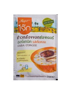 812 [ซองเดอร์] โจ๊กข้าวกล้องงอก รสเห็ดหอม ยกแพ็ค (30กรัม x 6ซอง) "เจ"