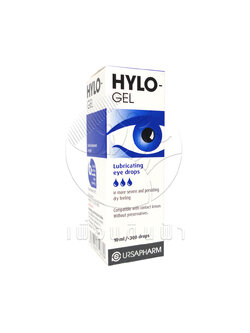 HYLO-GEL Lubricating eyes drops น้ำตาเทียมชนิดเจล 10ml. (300หยด)