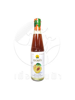 E44 ดอยคำ น้ำบ๊วยเข้มข้น (ขวดแก้ว) 500ml. "เจ"