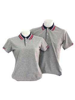 เสื้อโปโล สีเทาอ่อน สีเทาท็อปดราย ราคาส่ง 3 ตัวขึ้นไป