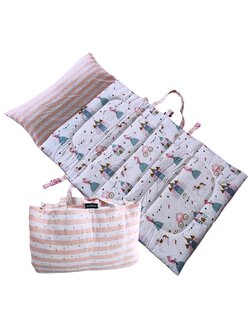 ที่นอนอนุบาล รุ่นหมอนยาวเย็บติดที่นอน (ไม่มีผ้าห่ม) lovely nap