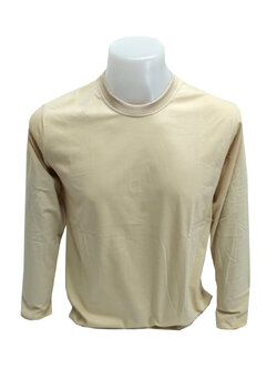 เสื้อยืดแขนยาวสีครีม สีกากี SUPER COTTON