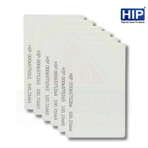 บัตรคีย์การ์ด Proximity Card แบบบาง 0.8 mm. ยี่ห้อ HIP (เรียงเลข)
