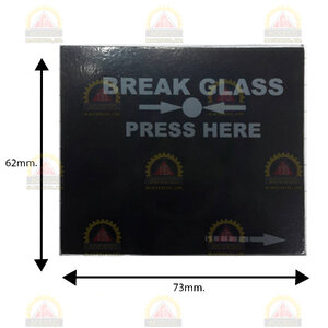 กระจกนิรภัย สำหรับ Emergency Break Glass ยี่ห้อ elock รุ่น EL-EB4