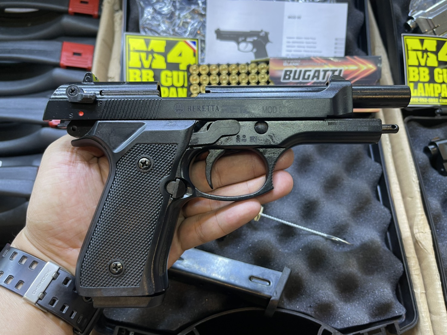 RETAY บาเรทต้า MOD 92 ดำ ด้าม ดำ