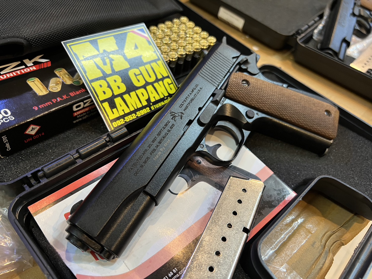 AKSA COLT 1911 ลาย 100 ปี สีดำ