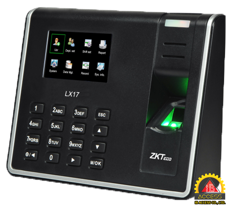 เครื่องสแกนลายนิ้วมือ ยี่ห้อ ZKTeco รุ่น LX17