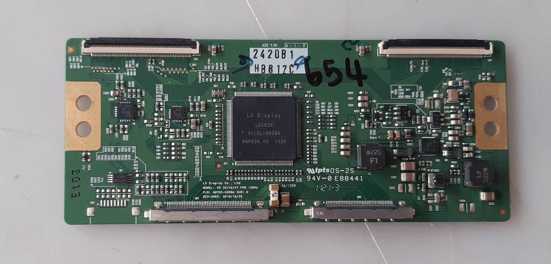 อันที่ 654 LG 32LW4500-TA ทีคอน 6870C-0358A ดีเทสแล้ว เบอร์จอ LC320EUD