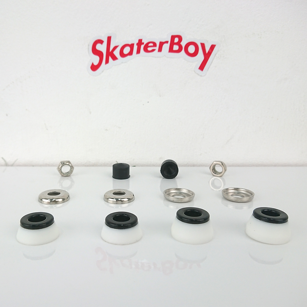 [0312] ลูกยางบูชชิ่ง S5 SM S7 สำหรับทรัค street skate คุณภาพดีจาก RareAnt ทรงกรวย4ชิ้น(pivot16mm)