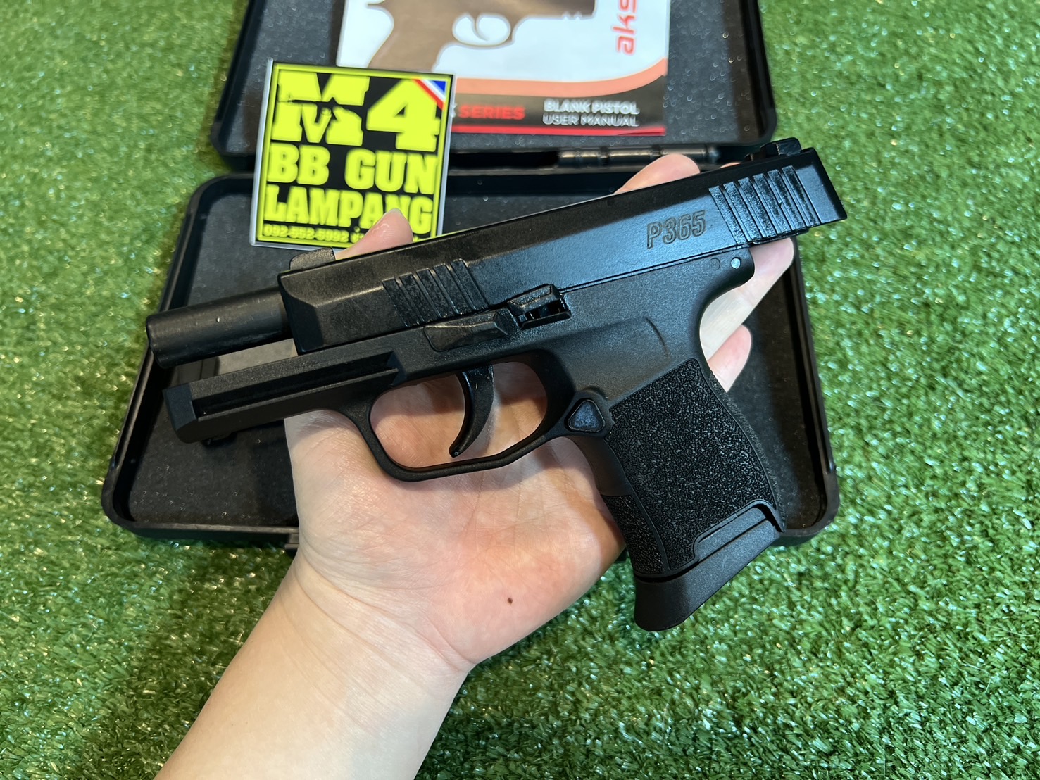 Aksa SIG SAUER P365 9mm. P.A.K. 2 แม็กกาซีน สีดำ