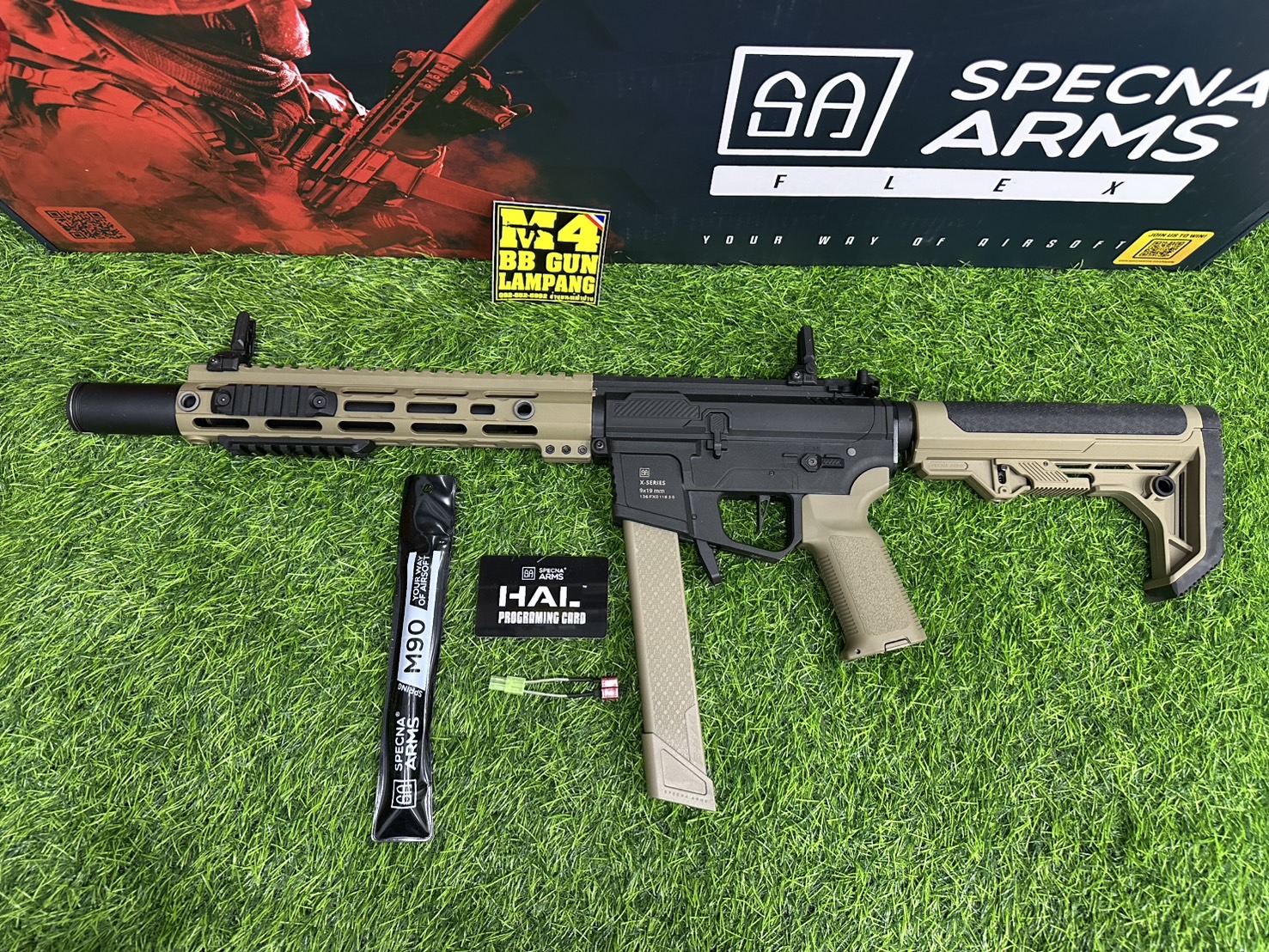 Specna Arms SA-FX02 FLEX™ HAL ETU : AR9 Custom (Tan)