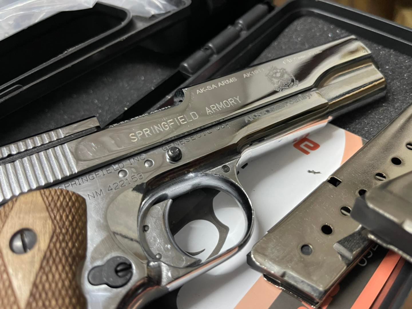 AKSA COLT 1911 ลาย Spring Field สีเงินเงา