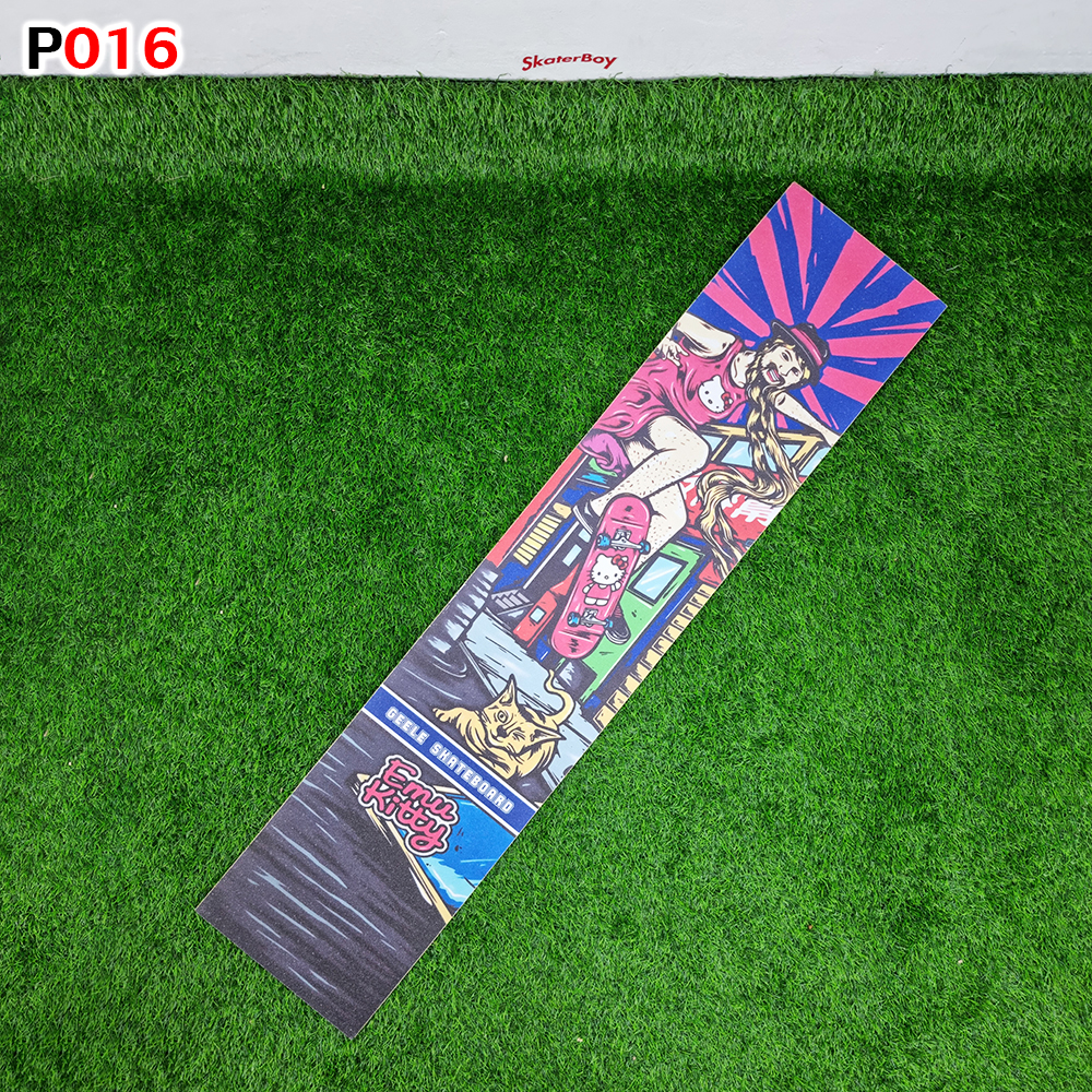 0303 สติ๊กเกอร์ กระดาษทราย 120x26 cm สำหรับ สเก็ตบอร์ด เซิร์ฟสเก็ต ลองบอร์ด Graphic Grip Tape skateboard longboard surf skate