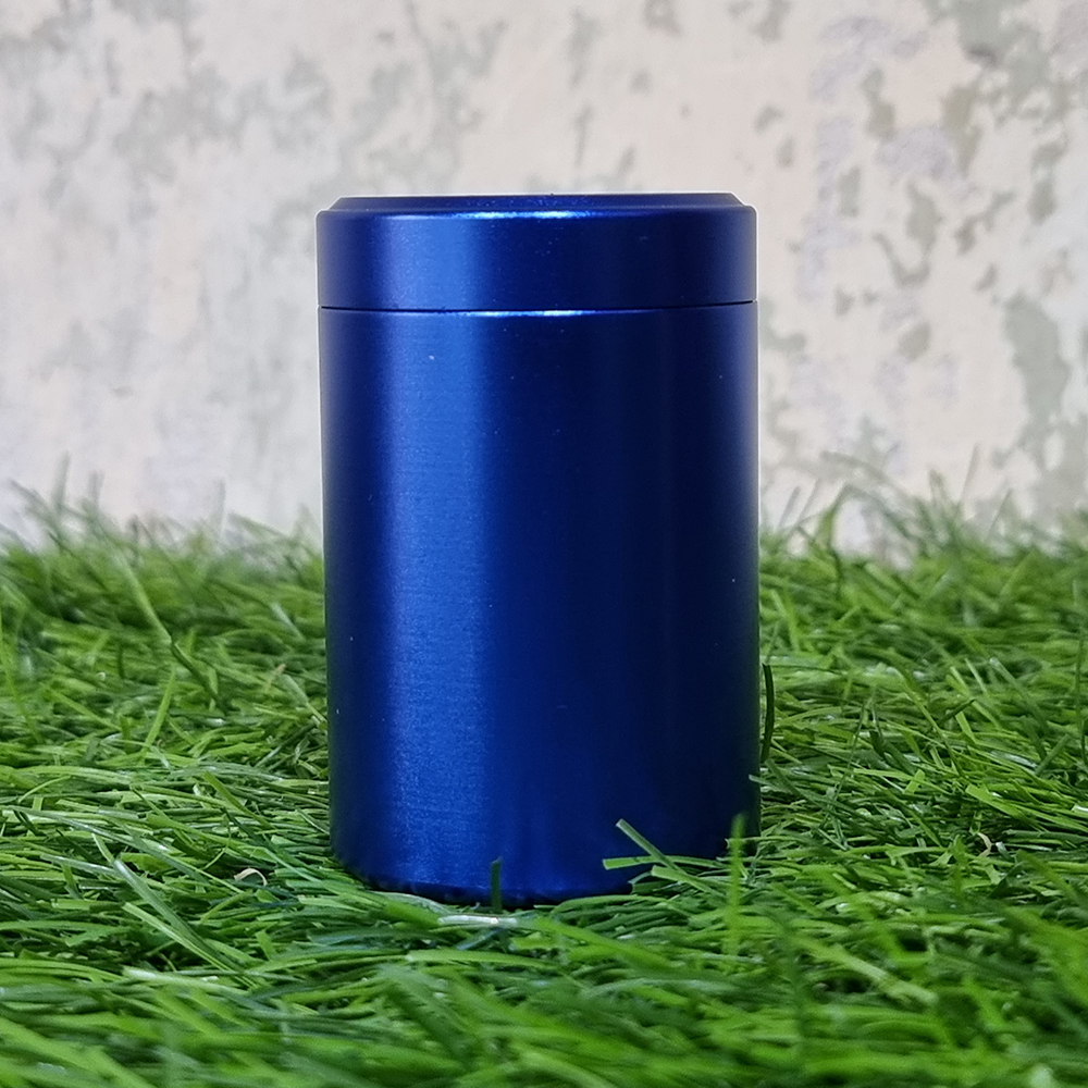 [1003] กล่องเก็บสมุนไพร กลม 2ขนาด Aluminum กันชื้น กันฝุ่น เก็บยา