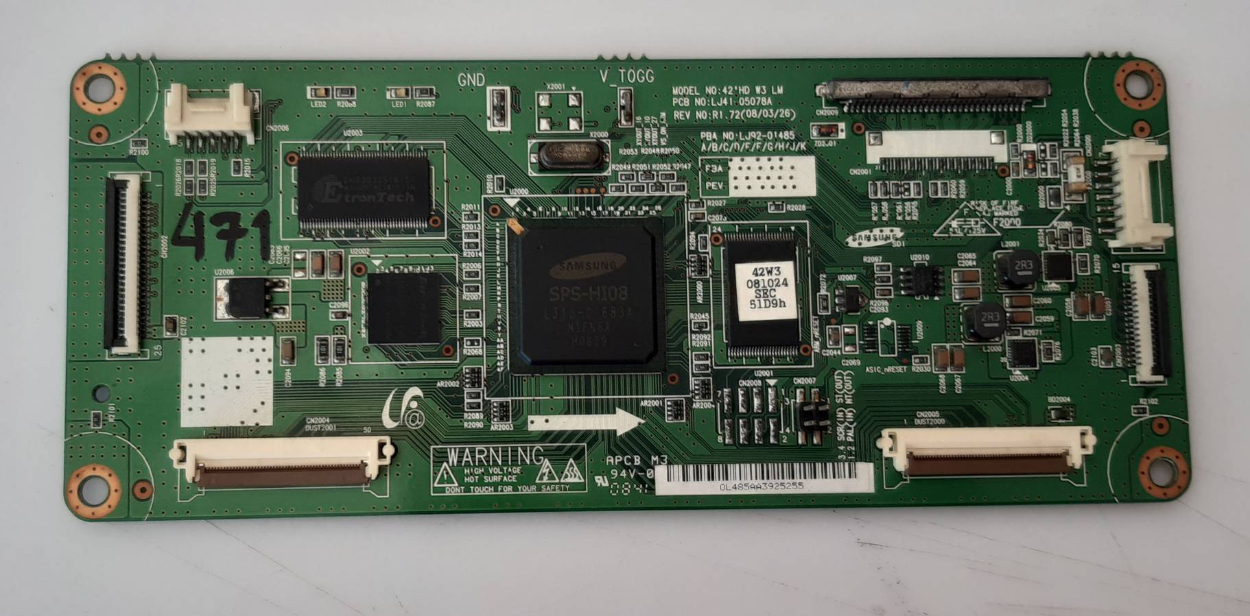 อันที่ 471 Samsung PS42A410C1 โลจิก LJ41-05078A ดีเทสแล้ว