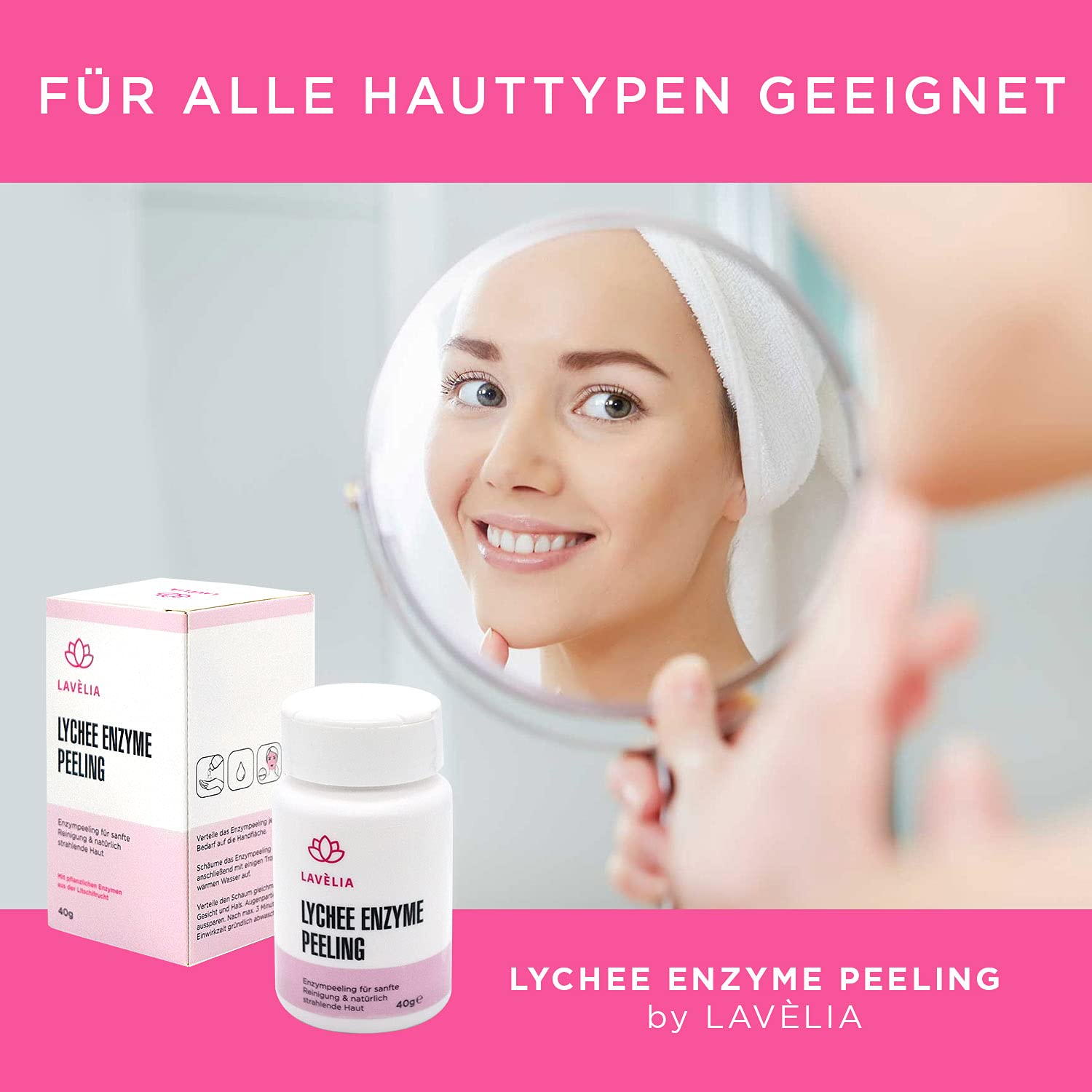 Lavelia Beaty Lychee Enzyme Peeling 40g (แบรนด์จากเยอรมัน) 0 กก.