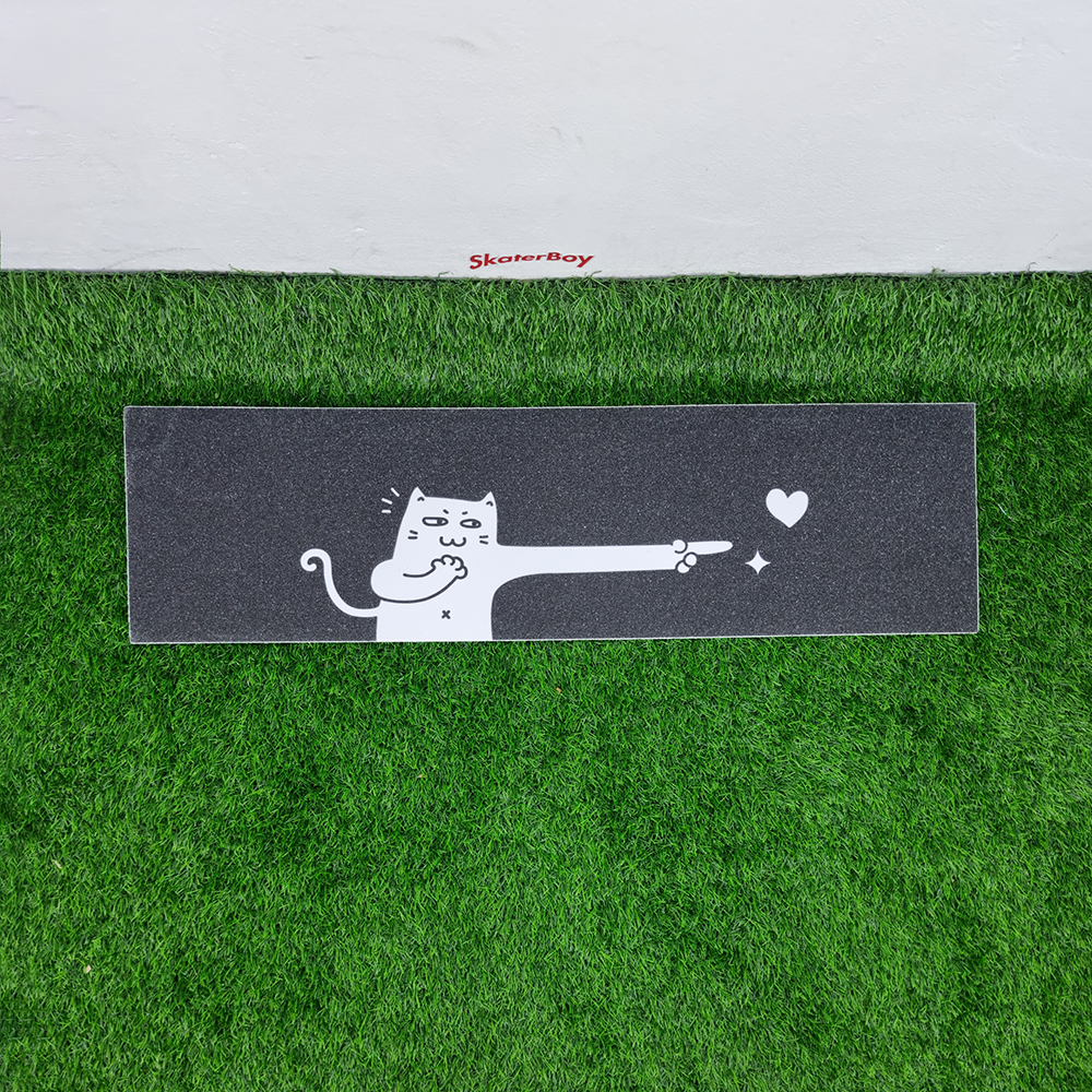 [0304] สติ๊กเกอร์กระดาษทราย 83x24cm ลายแมวขาว ขายโดยแมวส้ม