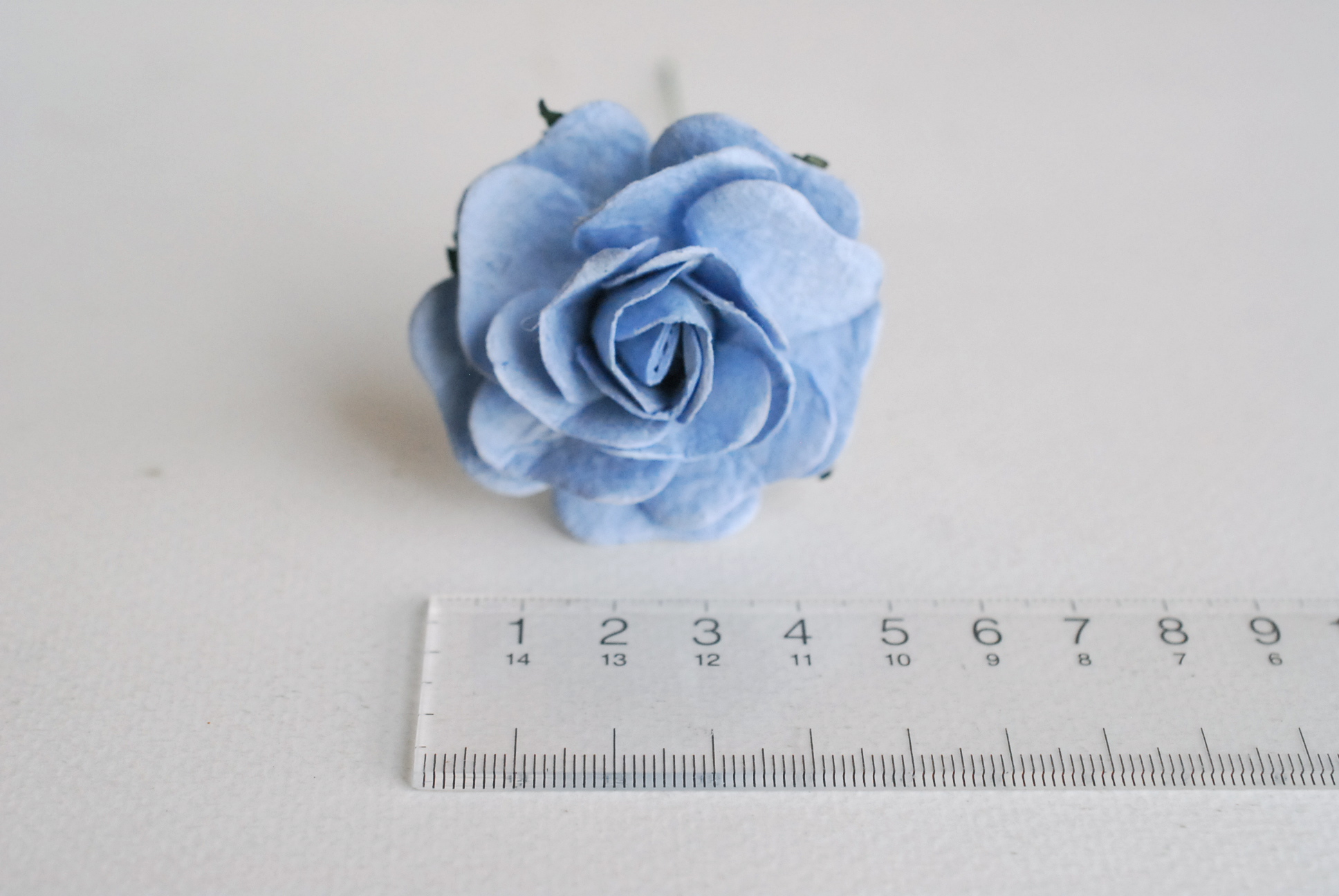 ดอกไม้กระดาษสา,ดอกกุหลาบกระดาษ กุหลาบ ดอกไม้ประดิษฐ์ สำหรับของชำร่วย, งานแต่งงาน,ทำข้อมือดอกไม้เพื่อนเจ้าสาว ดอกกุหลาบ PUL4-4 N ขนาด 4.5 cm. สีน้ำเงินตุ่น #170