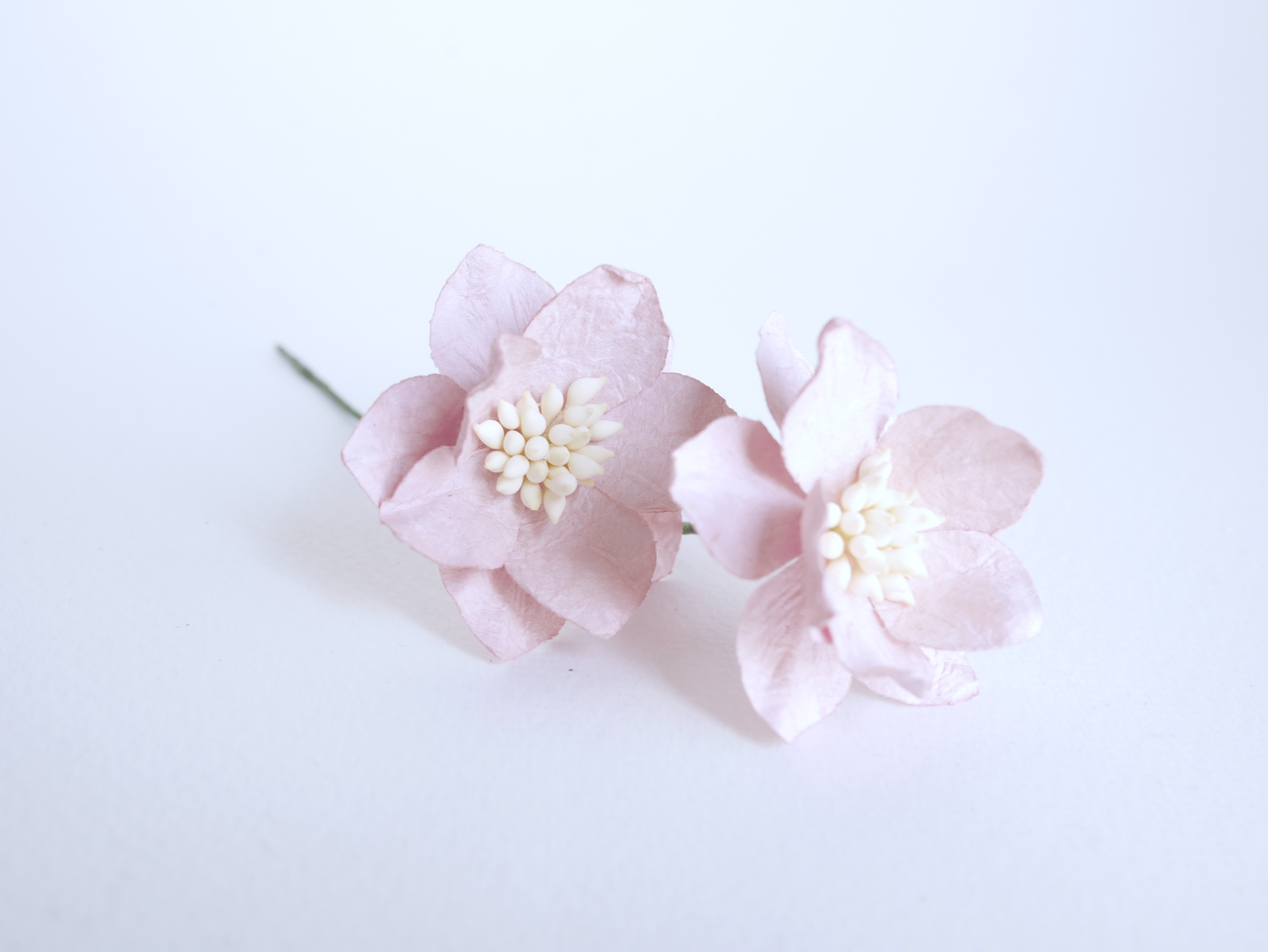 ดอกไม้กระดาษสา ดอกโลตัสอินโดนิเซียกระดาษ ดอกไม้กระดาษสาราคาส่ง ดอกไม้กระดาษสำหรับตกแต่งของชำร่วย งานแต่งงาน ทำช่อดอกไม้ติดอกเจ้าบ่าว ข้อมือดอกไม้เจ้าสาว ขนาด3.5 cm. 25 ดอก สีชมพูตุ่น #107 Paper flowers supplies: DIY wedding tools Big Cherry blossom (Lotus