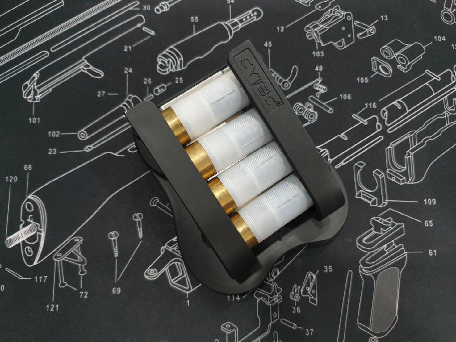 CYTAC ตัวโหลดลูกซอง 12GA (4 นัด) Shotshell Holder (K400)