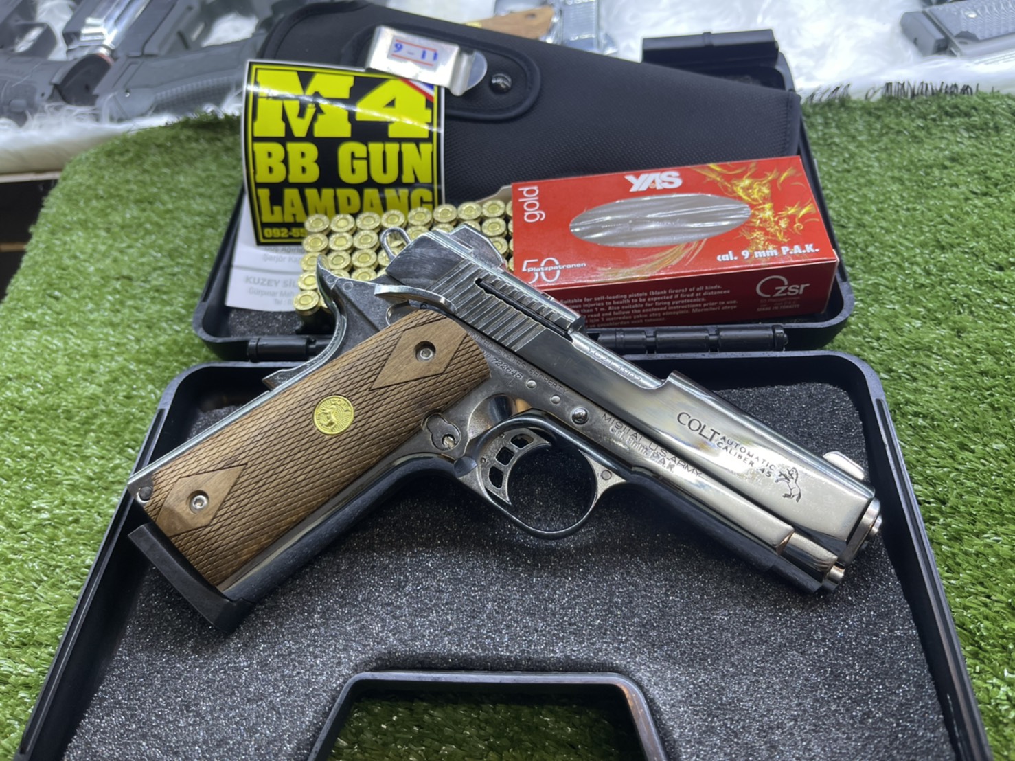 KUZEY M1911 ลาย Series 70 ลำกล้อง 4" เงินเงา