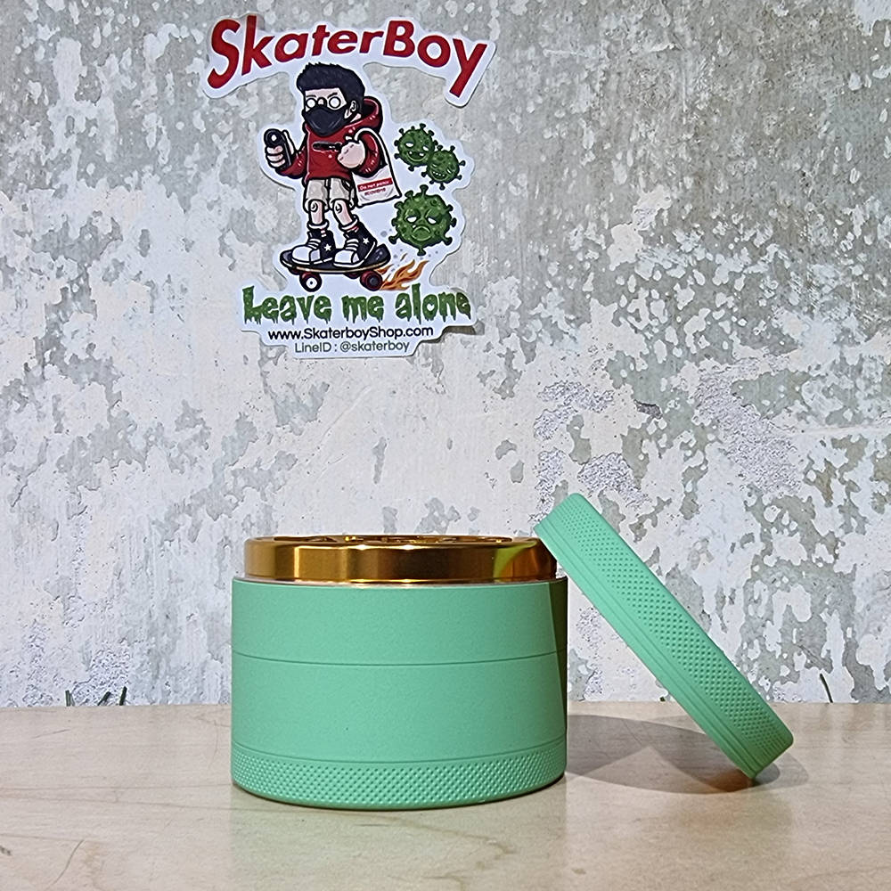 [1002] ที่บดสมุนไพร pastel Grinder ขนาด 63mm 4ชั้น ฟันคม งานCNC เครื่องบดสมุนไพร บดกาแฟ ไกเดอร์บด