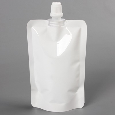 ถุงซองพลาสติกสีขาวแบบมีฝาปิดด้านบนตั้งได้ 8x12+2 cm. (บรรจุได้ 100 Ml.) แพ็คละ 100 ชิ้น