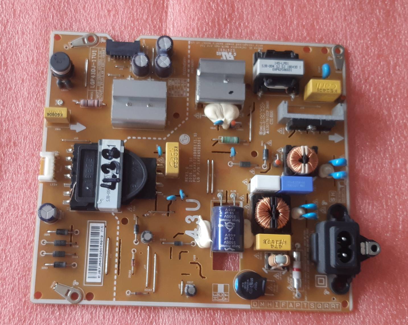 อันที่ 438 LG 43UK6320PTE ซัฟฟลาย EAX67209001 1.5 ดีเทสแล้ว