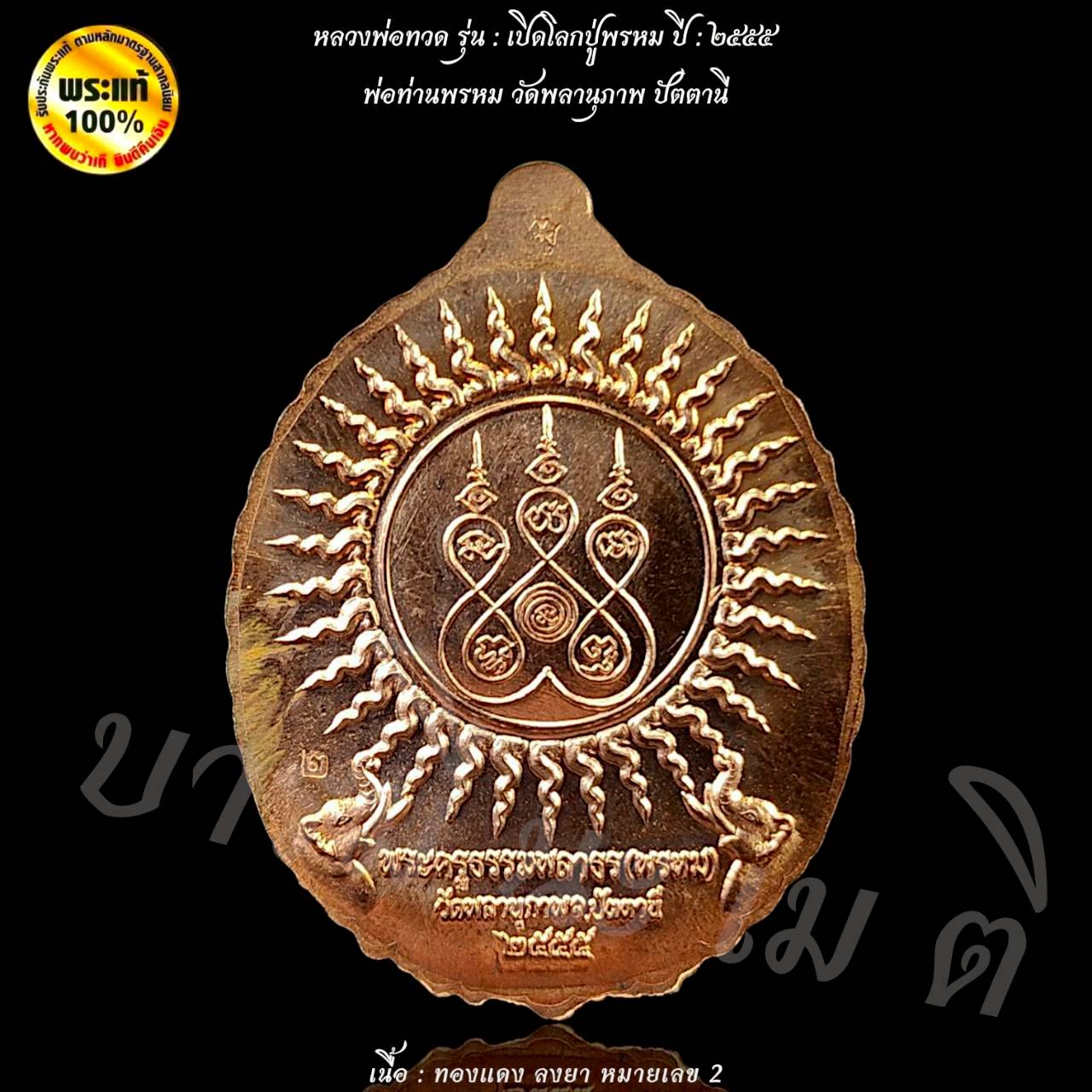 เหรียญหลวงปู่ทวด รุ่นเปิดโลกปู่พรหม พ่อท่านพรหม วัดพลานุภาพ