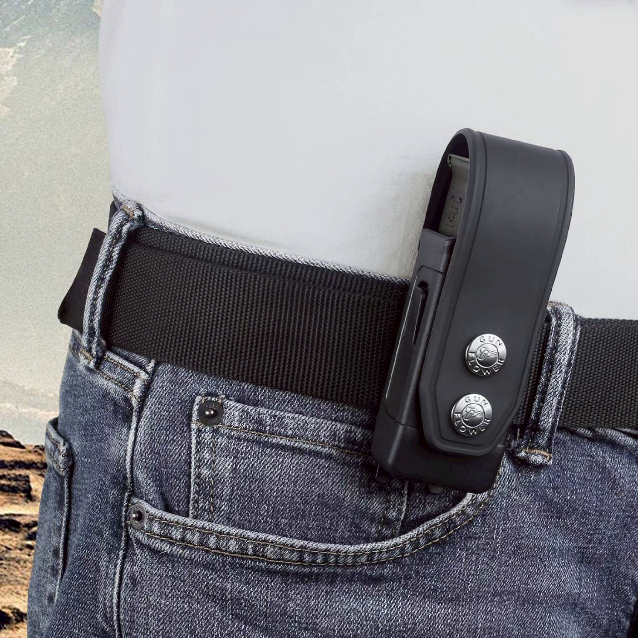 ซองแม็กกาซีนเดี่ยว 9mm. แบบฝาปิด Gun&Flower (K0300)