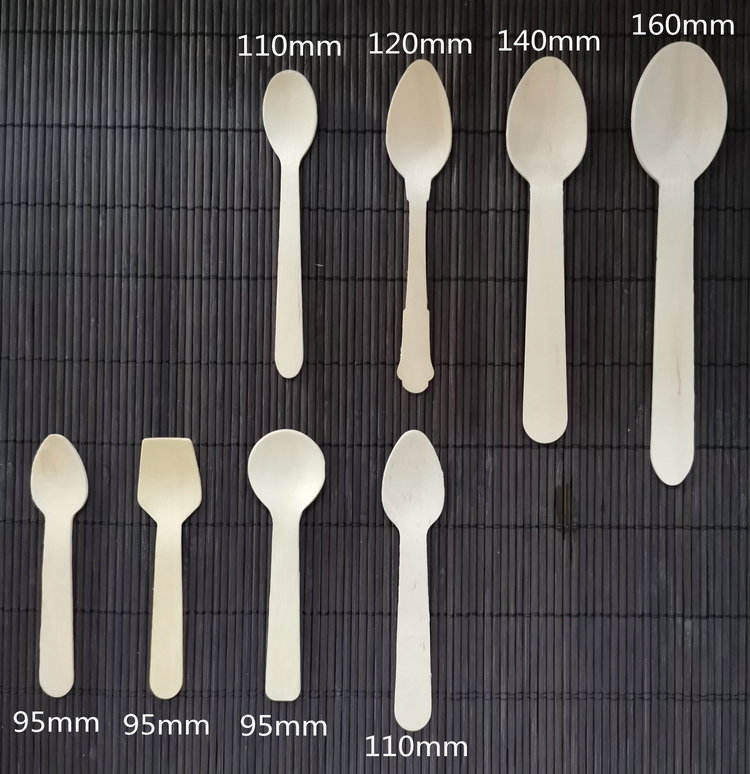 Wooden Icecream Sppon 9.5CM ช้อนไม้ไอศกรีม 9.5เซน